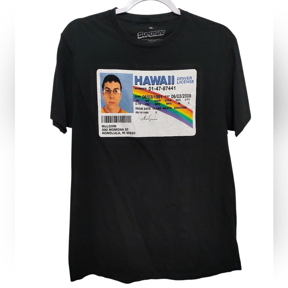 SuperBad Ripple Junction Men's Black Graphic T-Shirt Medium